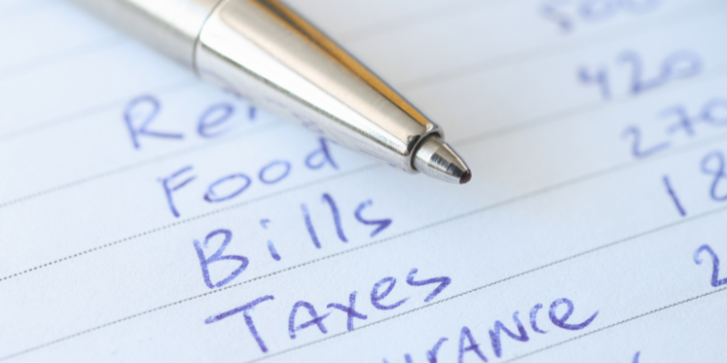 How to create a budget in 10 easy steps — List your expenses for the period
