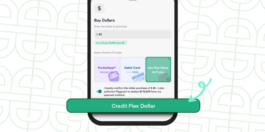 How to use Flex Dollar — Select the amount you want and Tap "Credit Flex Dollar"