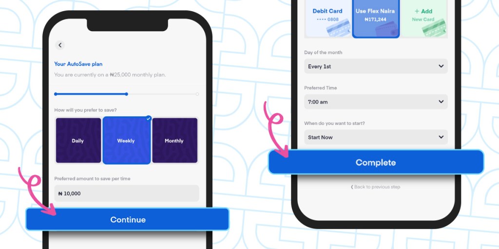 How to save automatically using PiggyVest — Step 3