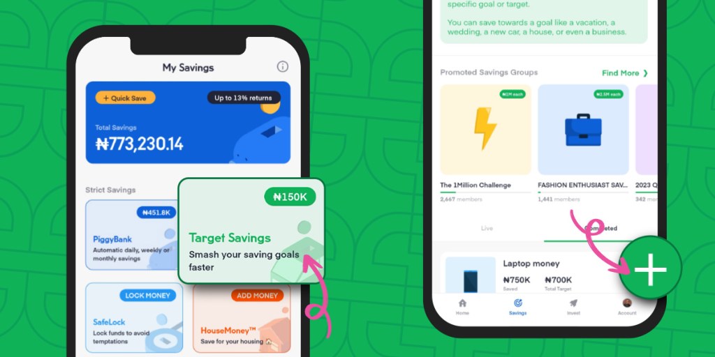 How to use Target Savings — Step 1