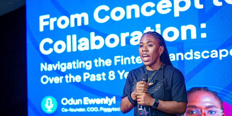 Odunayo Eweniyi sharing PiggyVest's journey so far