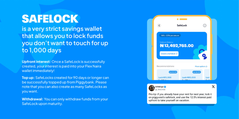 Piggyvest new interest rates — What’s new on Safelock?